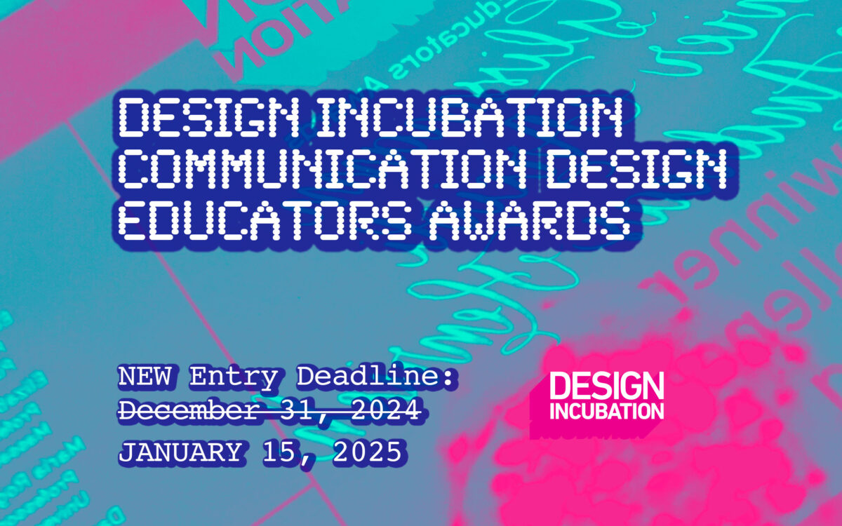 CFP: 2024 Design Incubation Communication Design Educators Awards