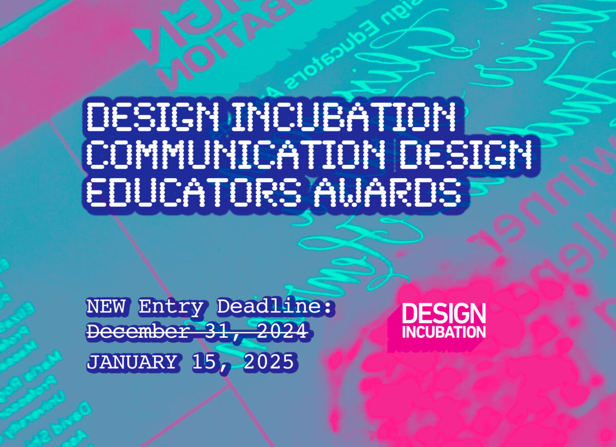 CFP: 2024 Design Incubation Communication Design Educators Awards