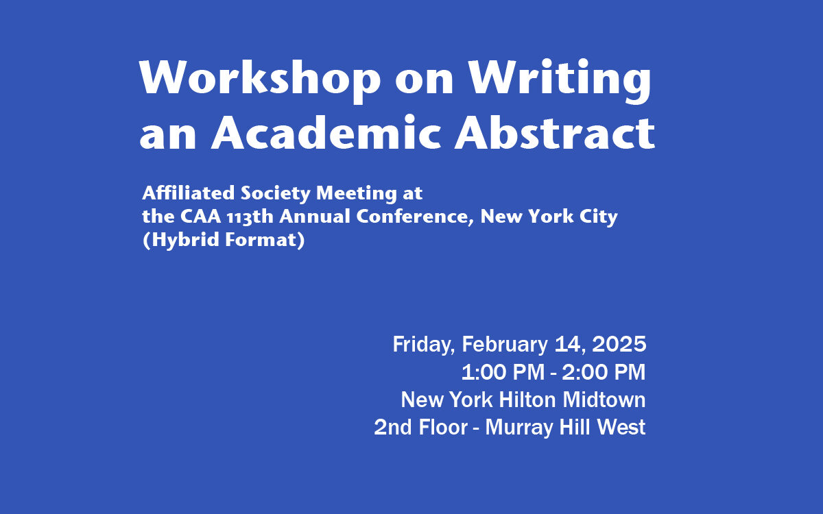 Workshop on Writing an Academic Abstract