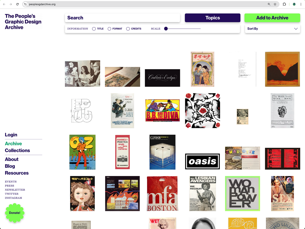 The People’s Graphic Design Archive – Design Incubation