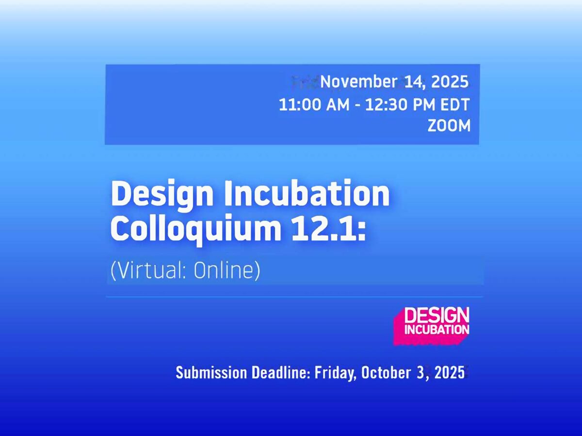 Call for Submissions, Colloquium 12.1: Virtual, Online