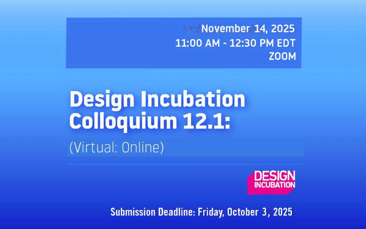Call for Submissions, Colloquium 12.1: Virtual, Online